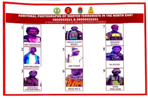 DHQ Declares Nine Wanted for Terrorism